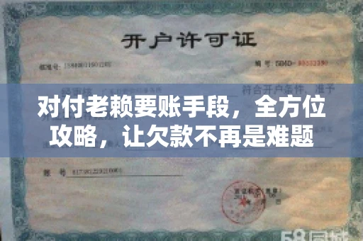 对付老赖要账手段，全方位攻略，让欠款不再是难题