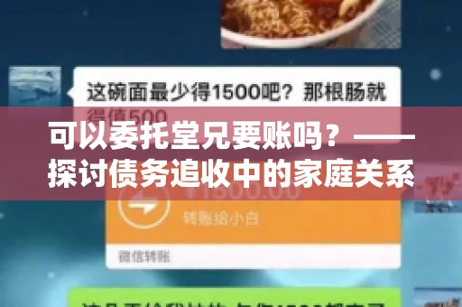 可以委托堂兄要账吗？——探讨债务追收中的家庭关系运用