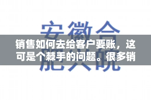 销售如何去给客户要账，这可是个棘手的问题。很多销售人员都遇到过客户拖欠账款的情况，让人头疼不已。今天，我就来和大家聊聊这个话题，分享一些实际操作中的经验和技巧。