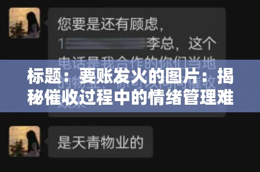 标题：要账发火的图片：揭秘催收过程中的情绪管理难题