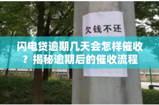 闪电贷逾期几天会怎样催收？揭秘逾期后的催收流程
