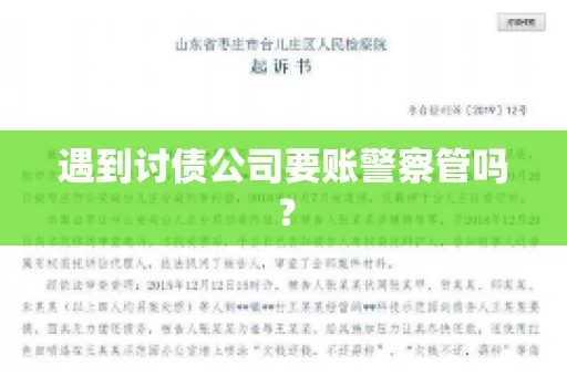 遇到讨债公司要账警察管吗？